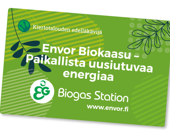 Biokaasulla puhtaasti eteenpäin – Envor Porin kaasutankkausaseman yrityskortit saatavilla 